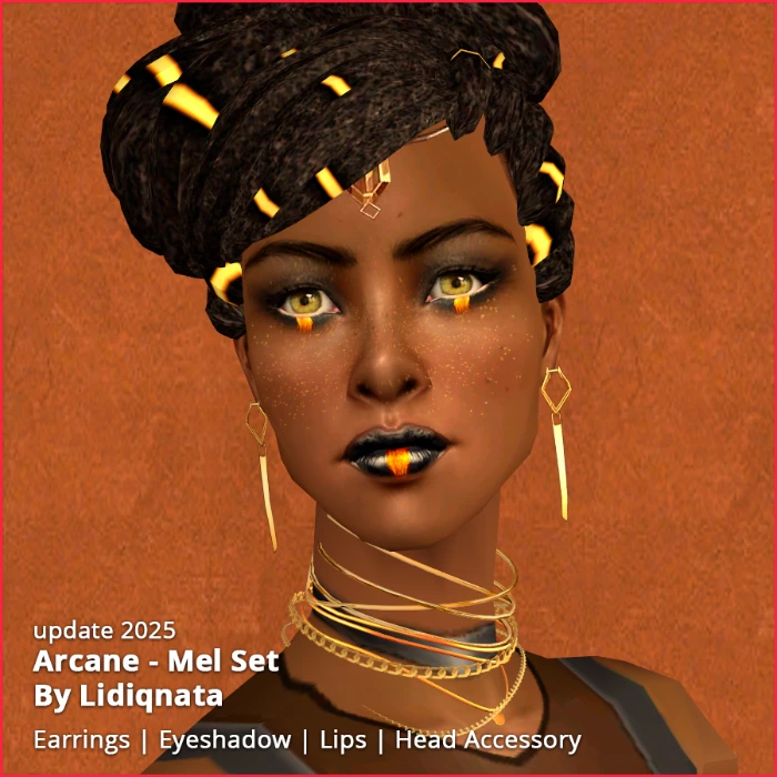 Mel from Arcane Set make up and accessory set Mel from Arcane by lidiqnata for sims 2
